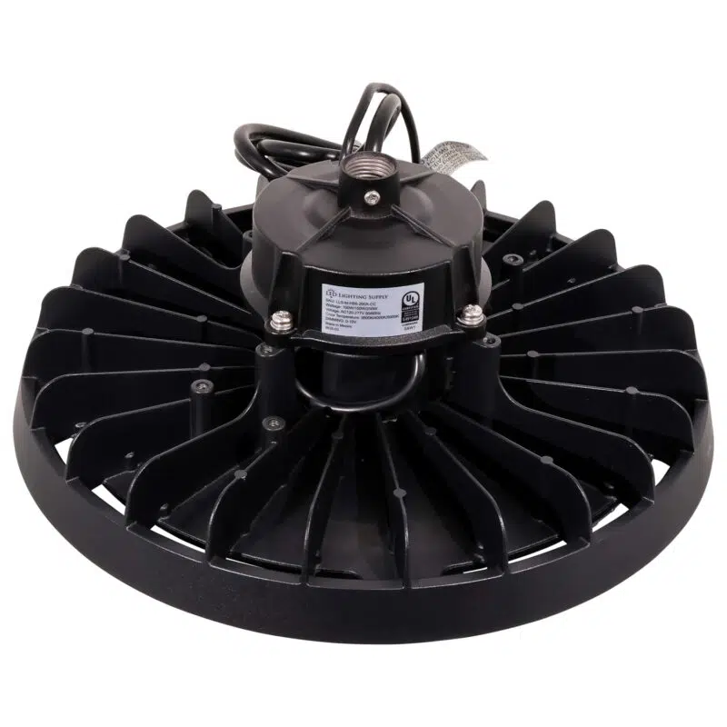 100 / 150 / 200 Watt Adjustable UFO LED High Bay: top-down view