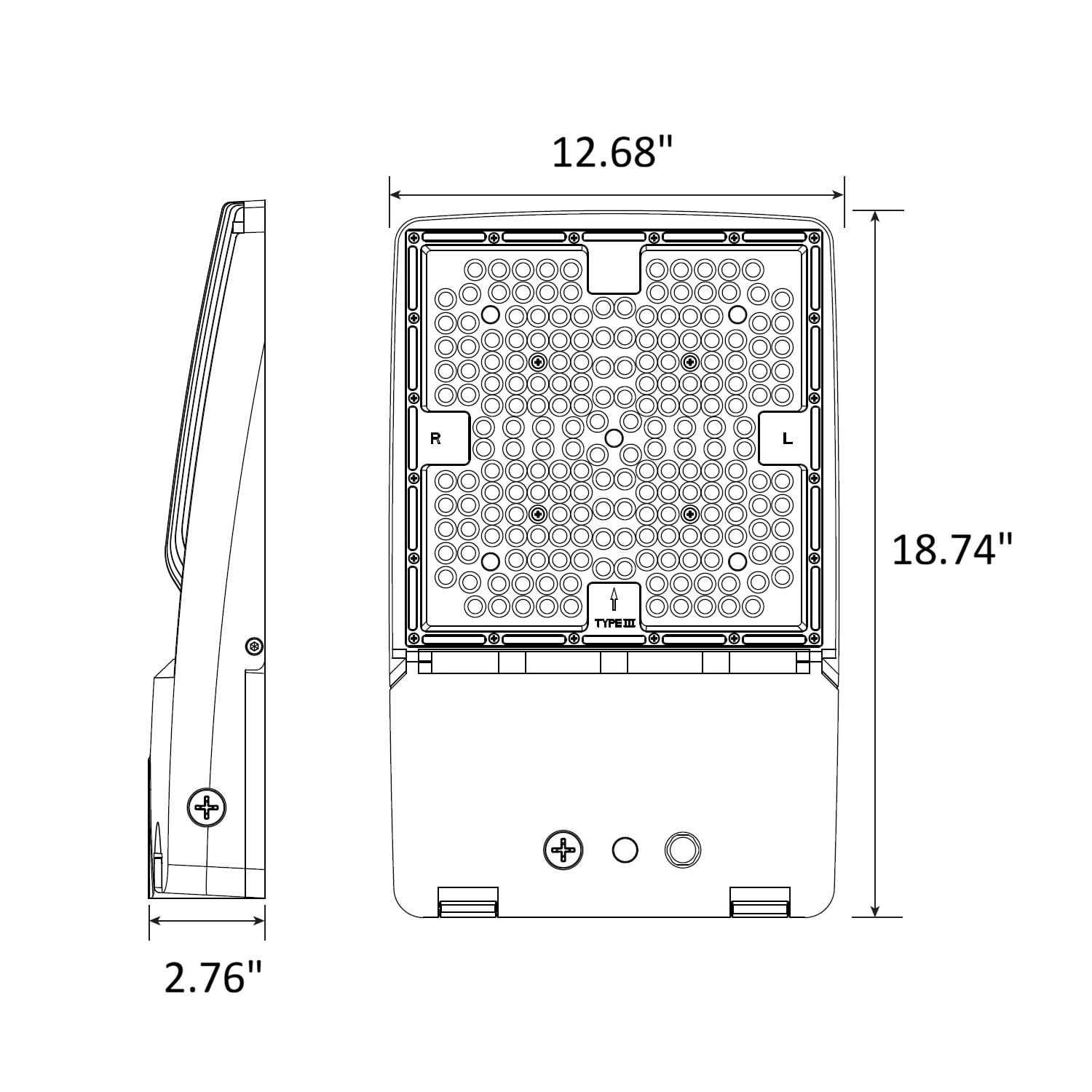 300 Watt Shoe Box Area Light Dimensions Lls M Sb6 300a