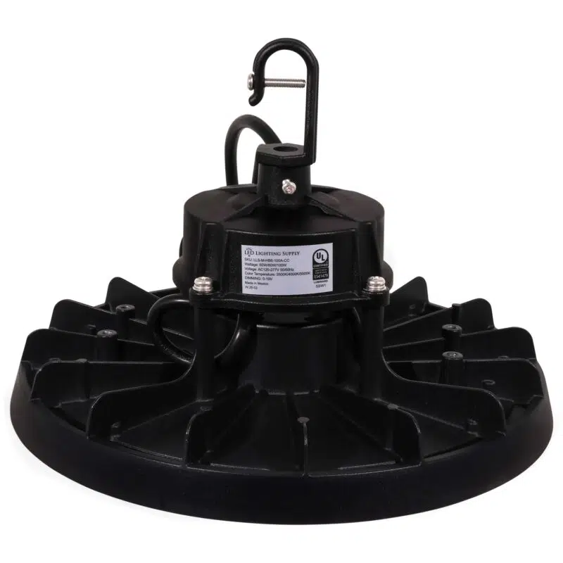 60 / 80 / 100 Watt Adjustable UFO LED High Bay: side view