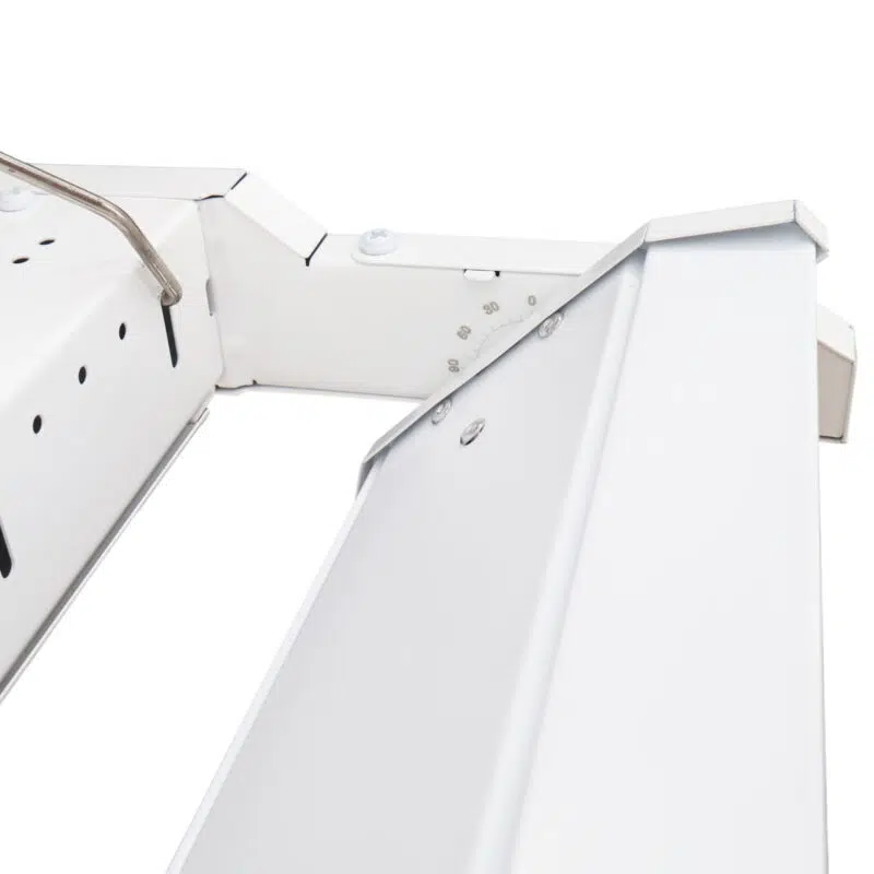 90 / 120 / 165 Watt Adjustable LED Linear High Bay Light: angled control panel close-up