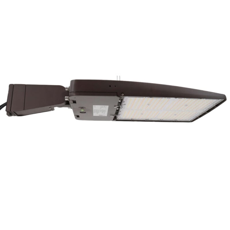 200 / 240 / 300 Watt Adjustable LED Shoebox Area Light: mounted display