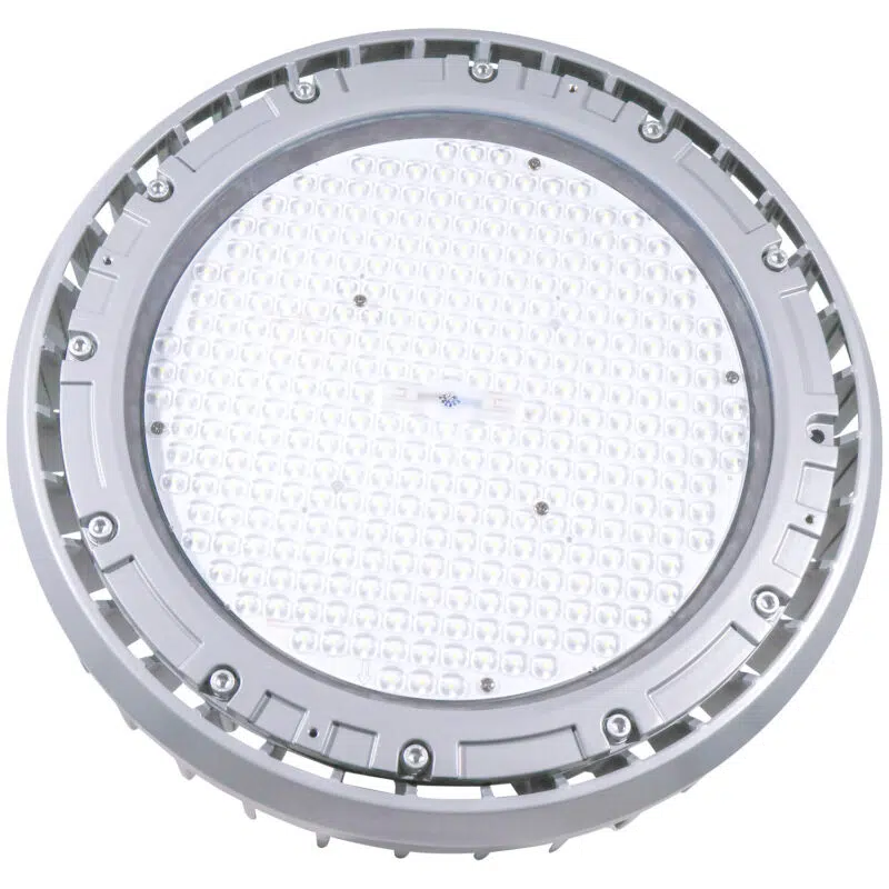 200 Watt Round Explosion Proof LED Light: lens angle view