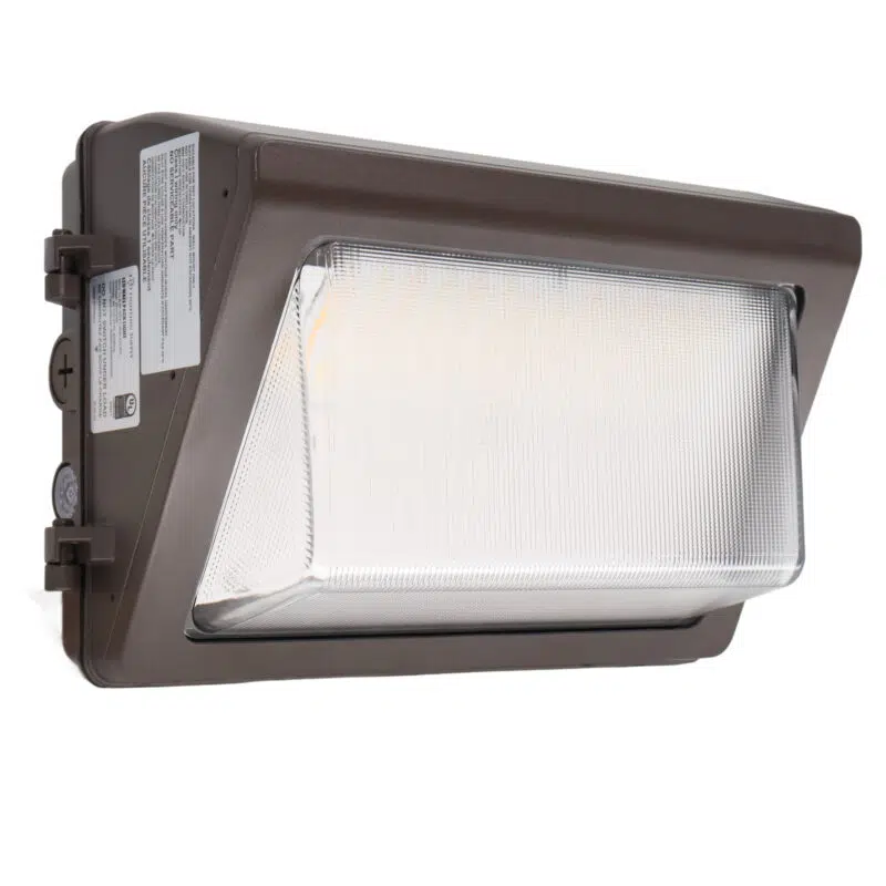 30 45 60 Watt Adjustable Led Wall Pack 4200 To 8400 Lumens 3000k 4000k 5000k Adjustable 100 277v Built In Photocell Display