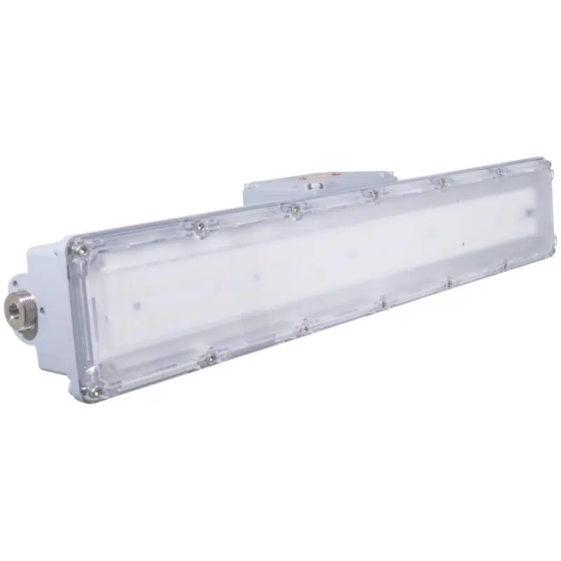30 Watt 2 Foot Explosion Proof Linear LED Light: side angle view