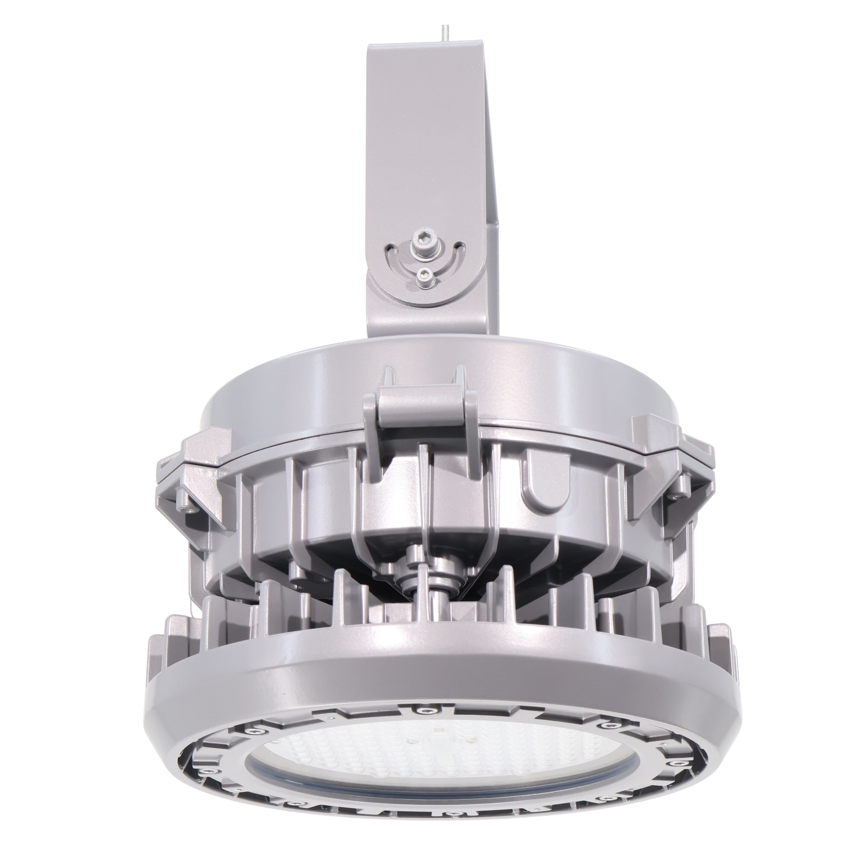 75 Watt Round Explosion Proof Led Light 10500 Lumens Class 1 Div 2 5000k 100 277v Lls Explb 75 5 C1d2 Side Mounted