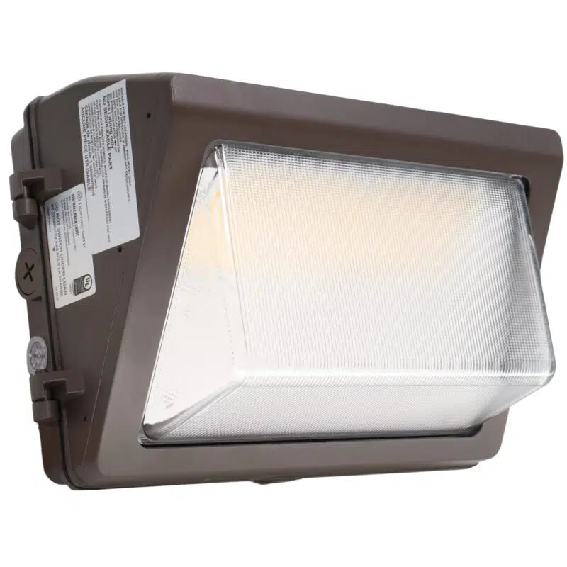 80 100 120 Watt Adjustable Led Wall Pack 11,200 To 16,800 Lumens 3000k 4000k 5000k Adjustable 100 277v Built In Photocell Display