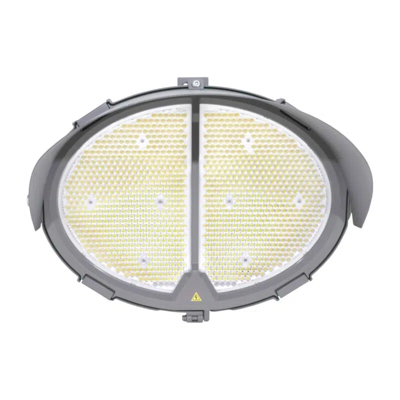 320 / 480 / 640 Watt Adjustable Oval LED Stadium Light: lens angle view
