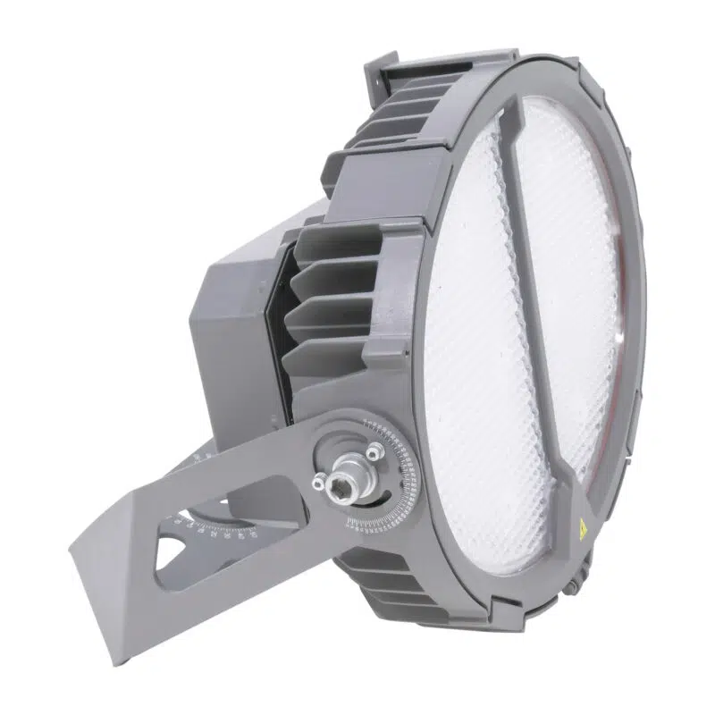 320 / 480 / 640 Watt Adjustable Oval LED Stadium Light: side angle