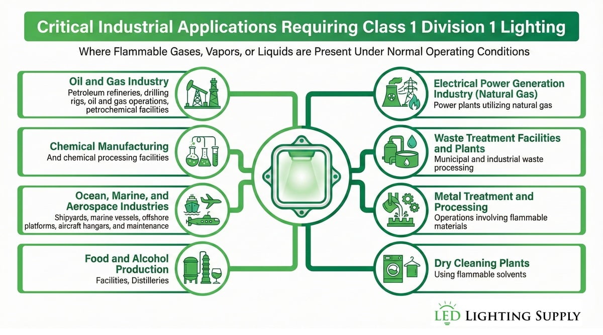 LED Explosion Proof Class 1 Division 1 Infographic