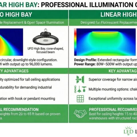 Led Ufo Vs Led Linear Infographics