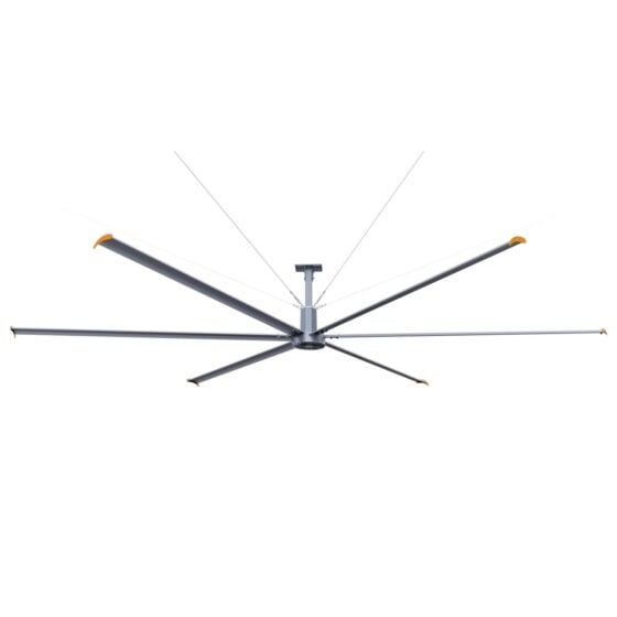 24 Foot HVLS Ceiling Fan: product image showing six aluminum blades