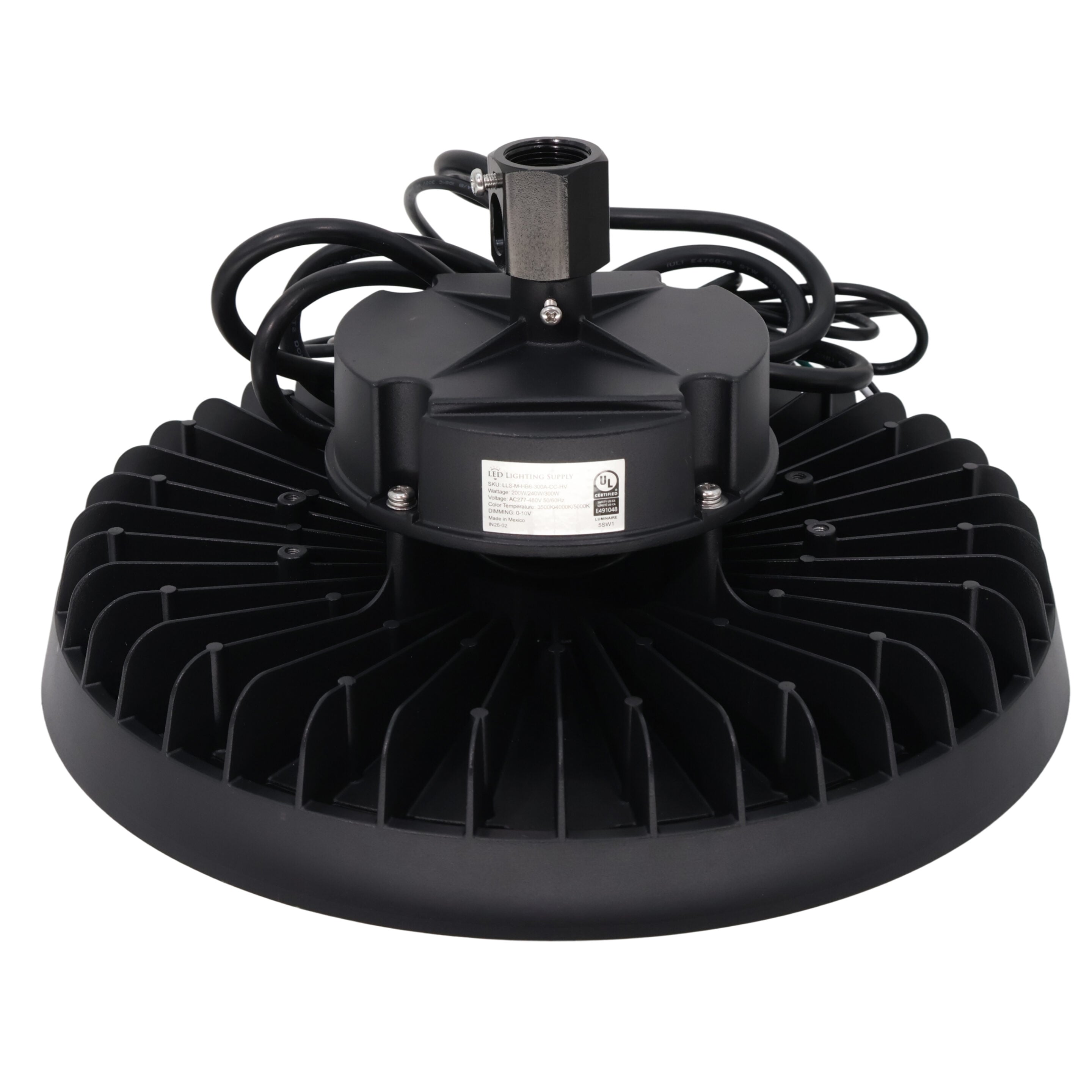 200 / 240 / 300 Watt Adjustable UFO LED High Bay: twist mount view