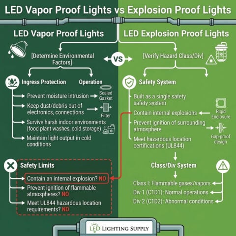 Vapor Proof Versus Explosion Proof Flow Chart For Blog