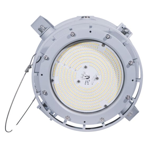 120 / 150 / 200 Watt Adjustable Round Explosion Proof LED Light: lens angle view