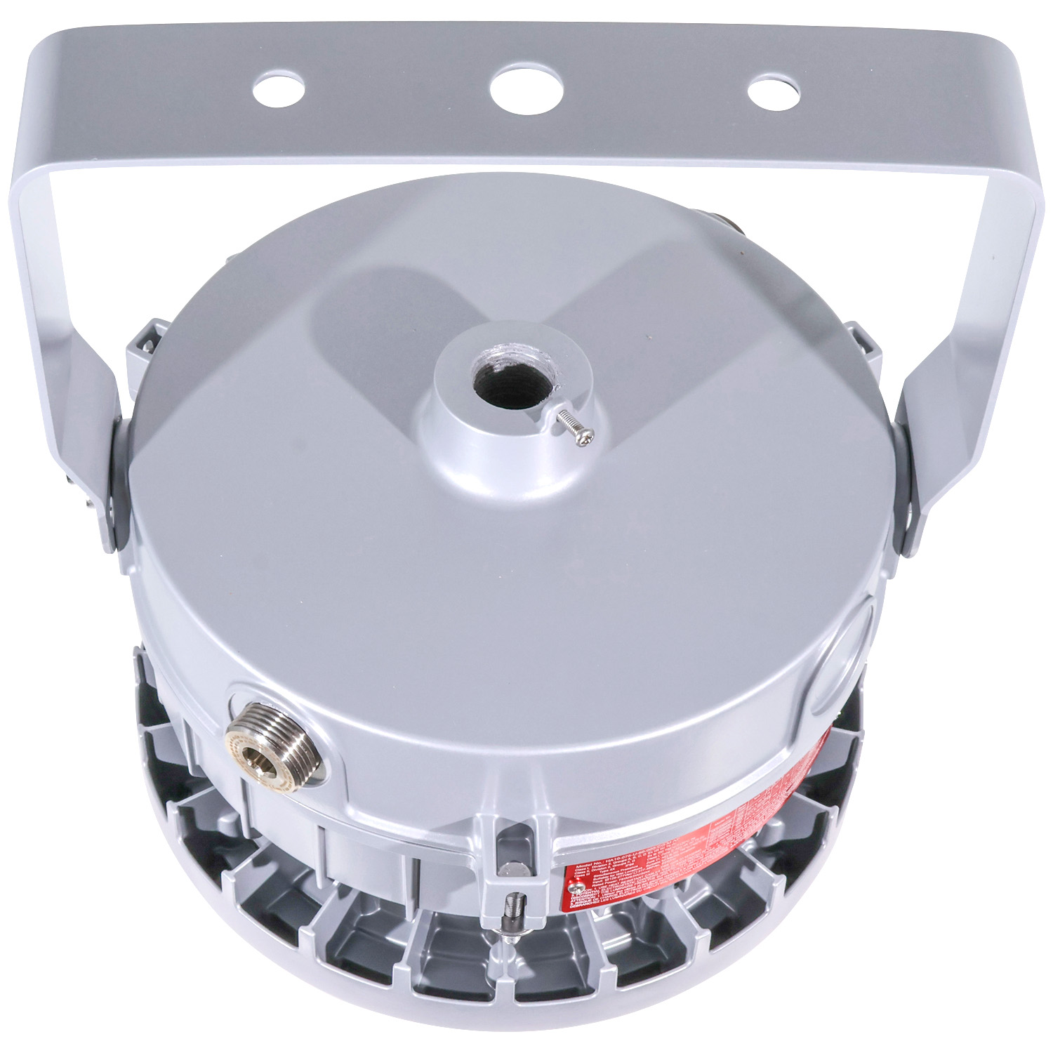 30 / 53 / 75 Watt Adjustable Round Explosion Proof LED Light: front view
