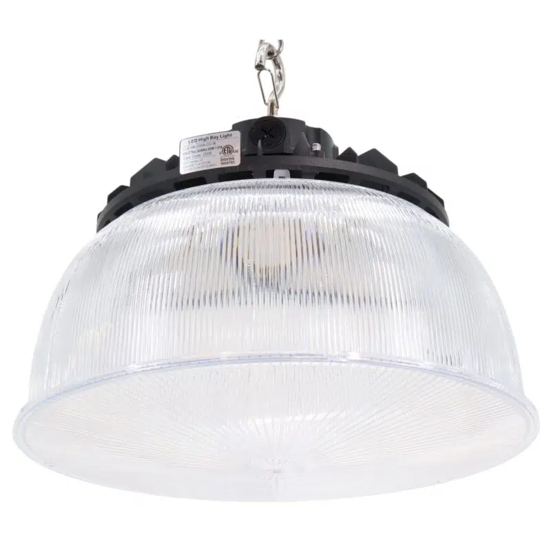120 / 160 / 200 Watt Adjustable UFO LED High Bay: frosted dome view