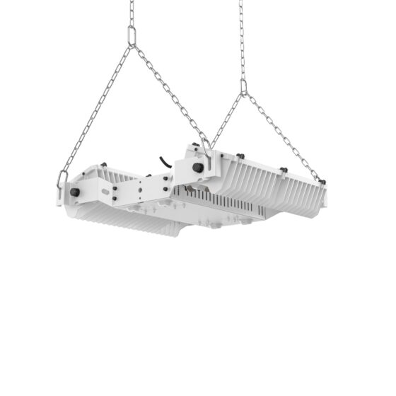 300 / 450 / 600 Watt Adjustable Indirect LED High Bay Sports Light: bottom view