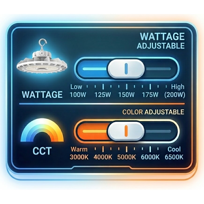 Color Adjustable / Wattage Adjustable LED Explosion Proof Lights