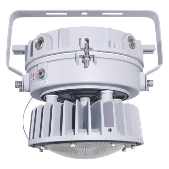60 / 80 / 100 Watt Adjustable Round Explosion Proof LED Light: round fixture view