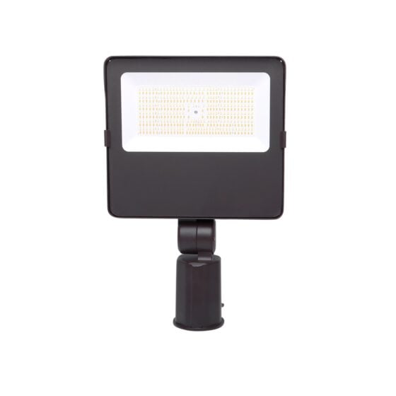 90 / 125 / 155 Watt Adjustable LED Flood Light: slip fitter mount