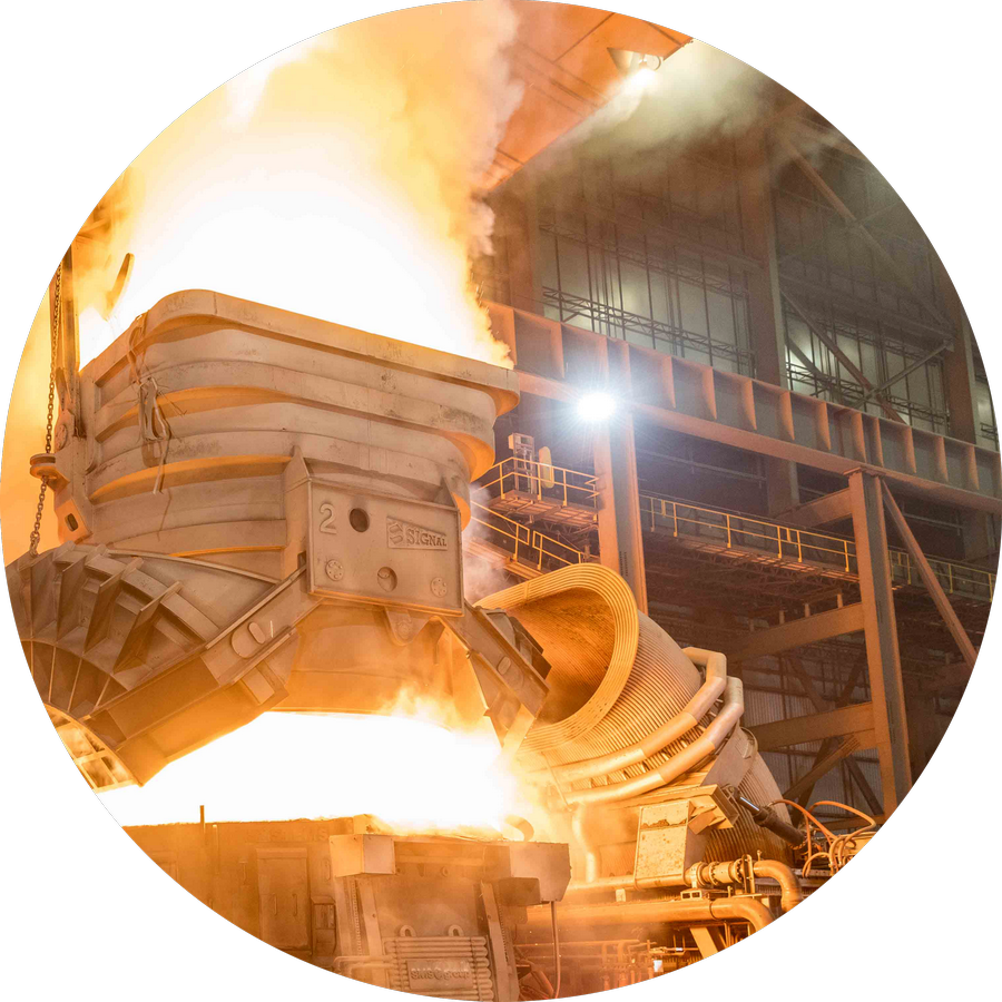 High Temperature LED Lighting for Steel Plants