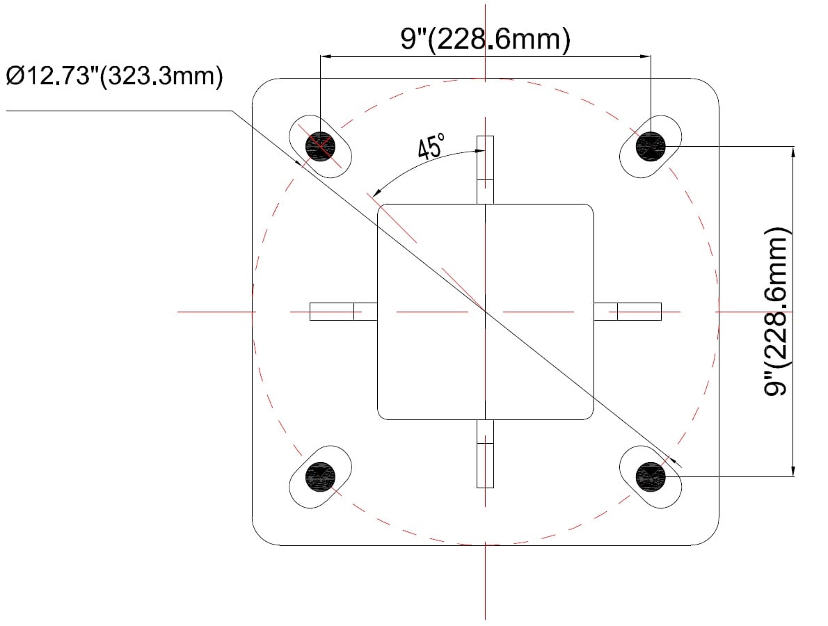 Bolt Pattern For 39 Foot Square Pole Detailed Dimensions