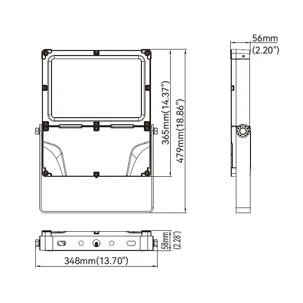 Dimensions 100 And 75 Watt Explosion Proof Flood Lights