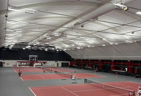 Northern Illinois Indoor Tennis Facility After Uplighting 1 Featured Image